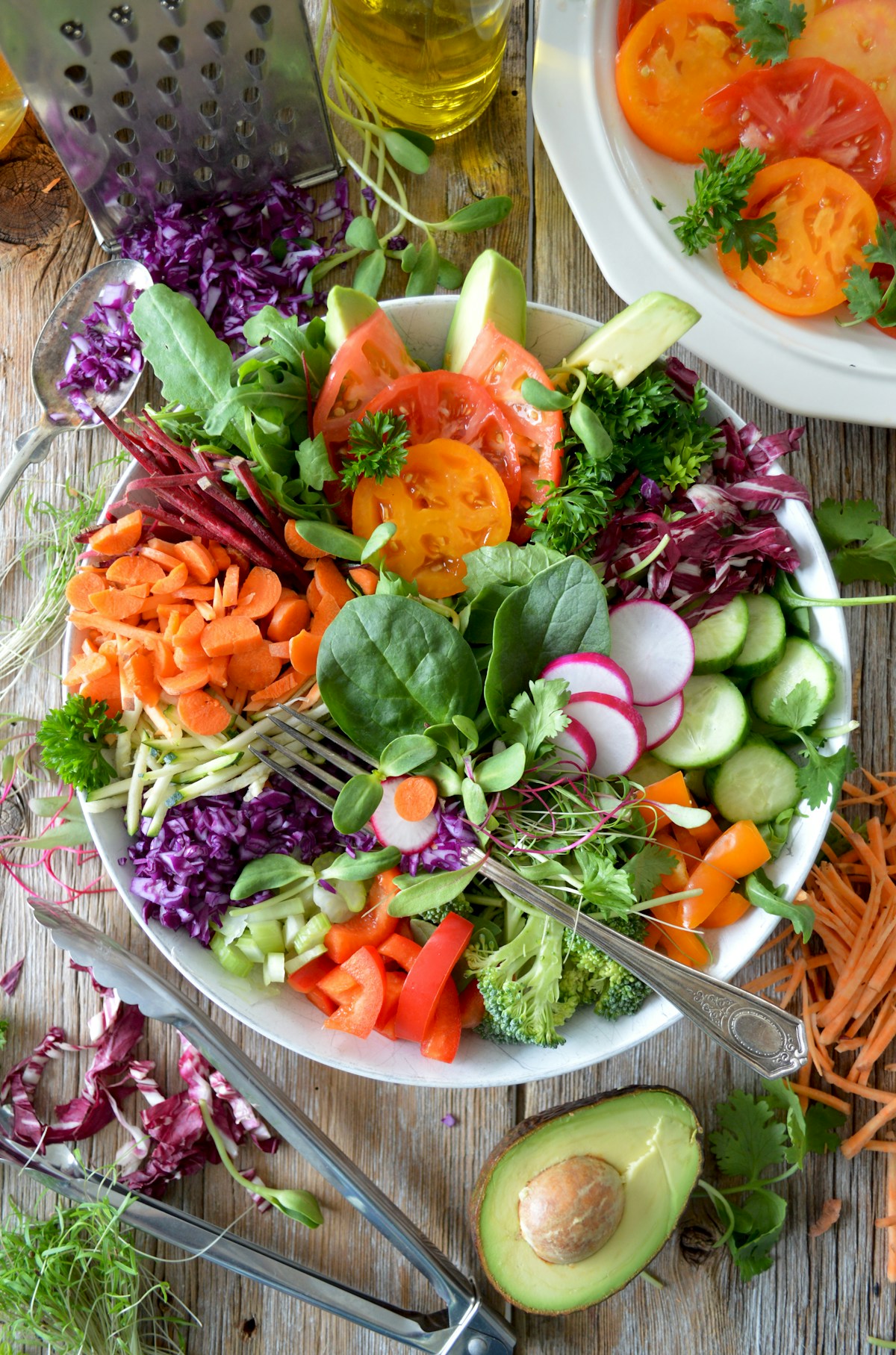 Fresh vegetables and nourishing foods
